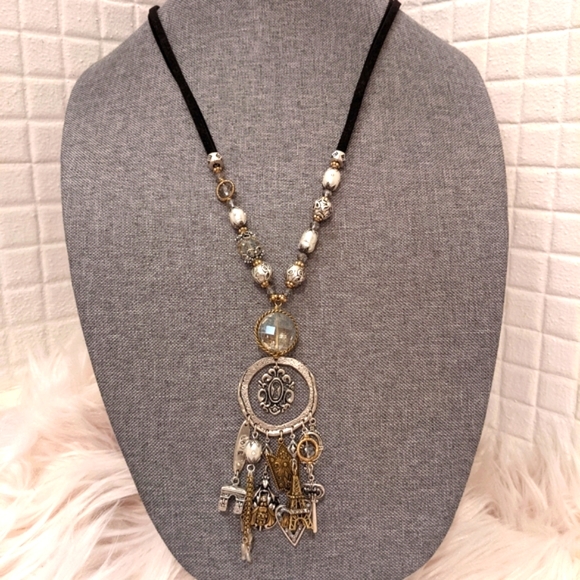 Chico's Jewelry - Chico's Eiffel Tower Pendant Charm Necklace